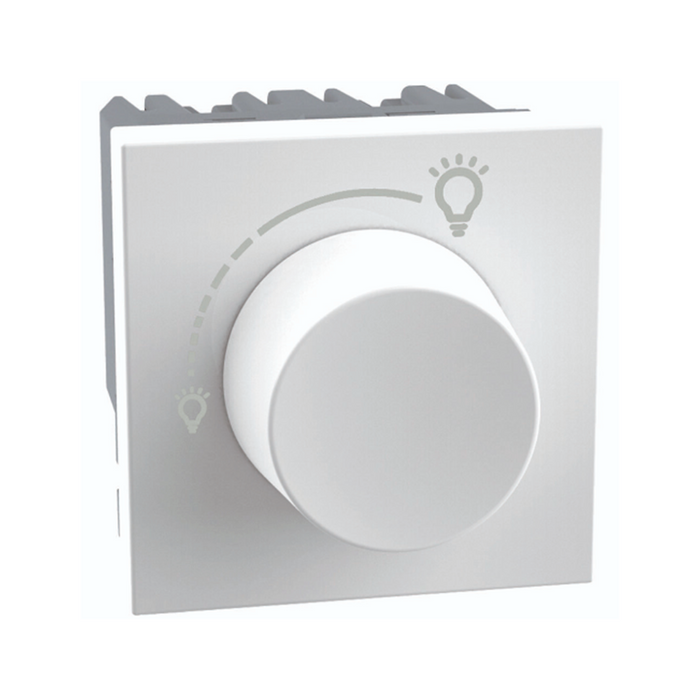 Dimmer Rotativo Universal 2m 37w Led 127v 2modulos Blanco Quinziño Go Bticino